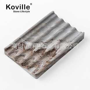 大理石香皂盒肥皂轻奢沥水2024新款高级高端酒店家用卫生间送礼