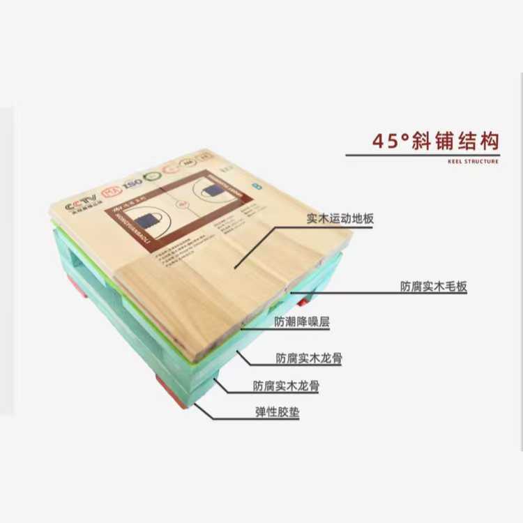 室内体育运动木地板羽毛球馆篮球馆运动木地板舞台专用木地板定做