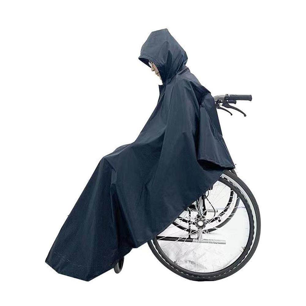 手动电动轮椅专用雨衣加大加厚防水防风遮雨老人车老年残疾人雨披