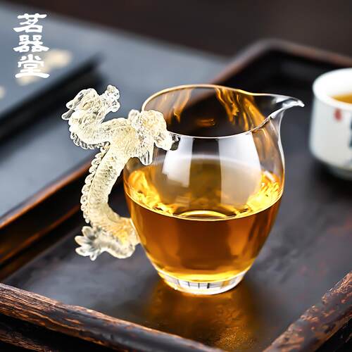 玻璃公道杯2025新款分茶器新型公道杯高颜值功夫茶具茶海
