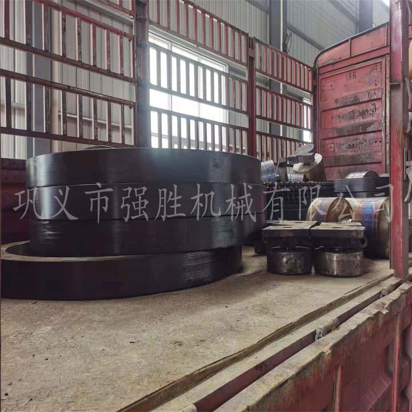 水泥回转窑大齿轮制作 批量生产回转窑齿圈钢圈托轮挡轮配件