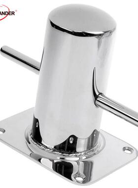 1个 船用五金 筒子缆桩150X120X155MM 方底四孔