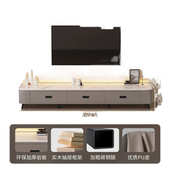 岩板电视柜小户型简约客厅家用现代轻奢奶油风落地茶几电视柜组合