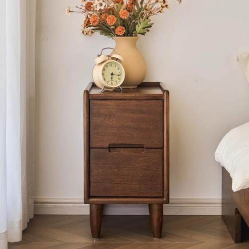 CIZ实木床柜简现代极窄边柜主卧床头小型收纳纳柜置物收床约头头