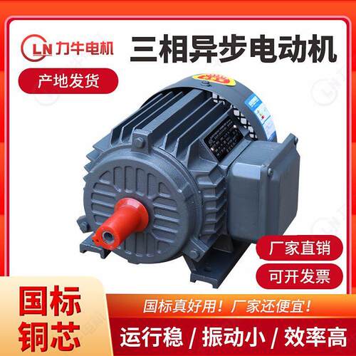 全铜三相8级异步电动机YE2225S-8-18.5w设备电机矿用电机机械