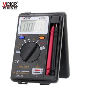VICTOR胜利VC921/VC921A/VC921B卡片型万用表小巧笔记本式口袋数