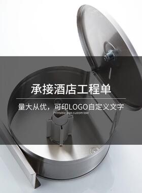 不锈钢大卷纸盒公共卫生间卷纸筒酒店壁挂式擦手大盘纸巾盒厕纸架