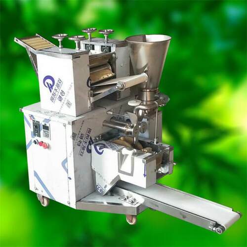 鲁源商用全自动仿手工饺子机饺子馆一次成型不锈钢饺子机