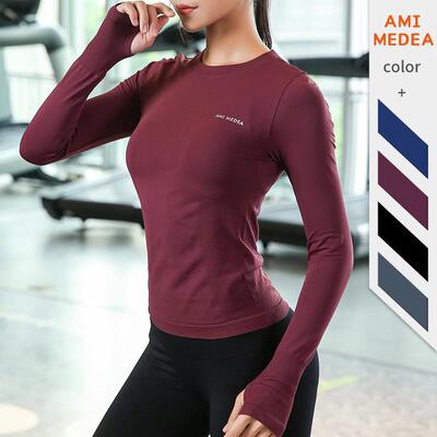 Women's Long Sleeve Top Yoga Shirts Running T-Shirt Work