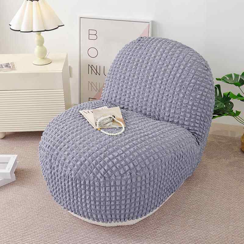 单人沙发套罩阳台白胖子ins时尚泡泡爆米花雪梨沙发椅套休闲椅套