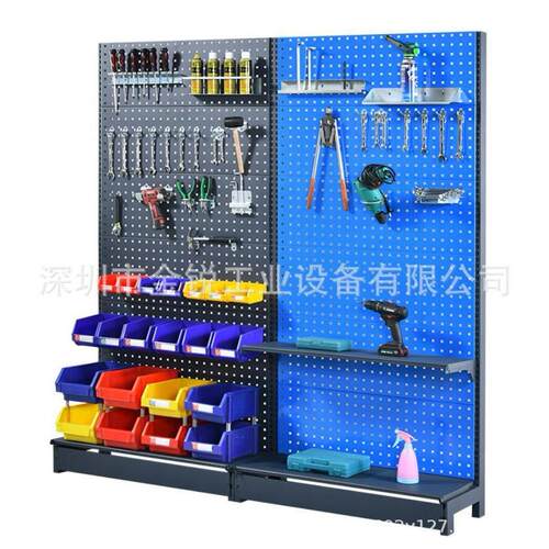 五示金工具整架物架车间理移动工具架洞料洞板方868孔挂钩挂板展