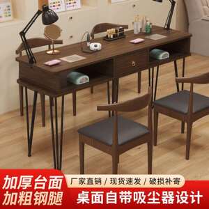 现代简约网红款可夹灯美甲单人双人三人美甲桌绢花其他可以通用