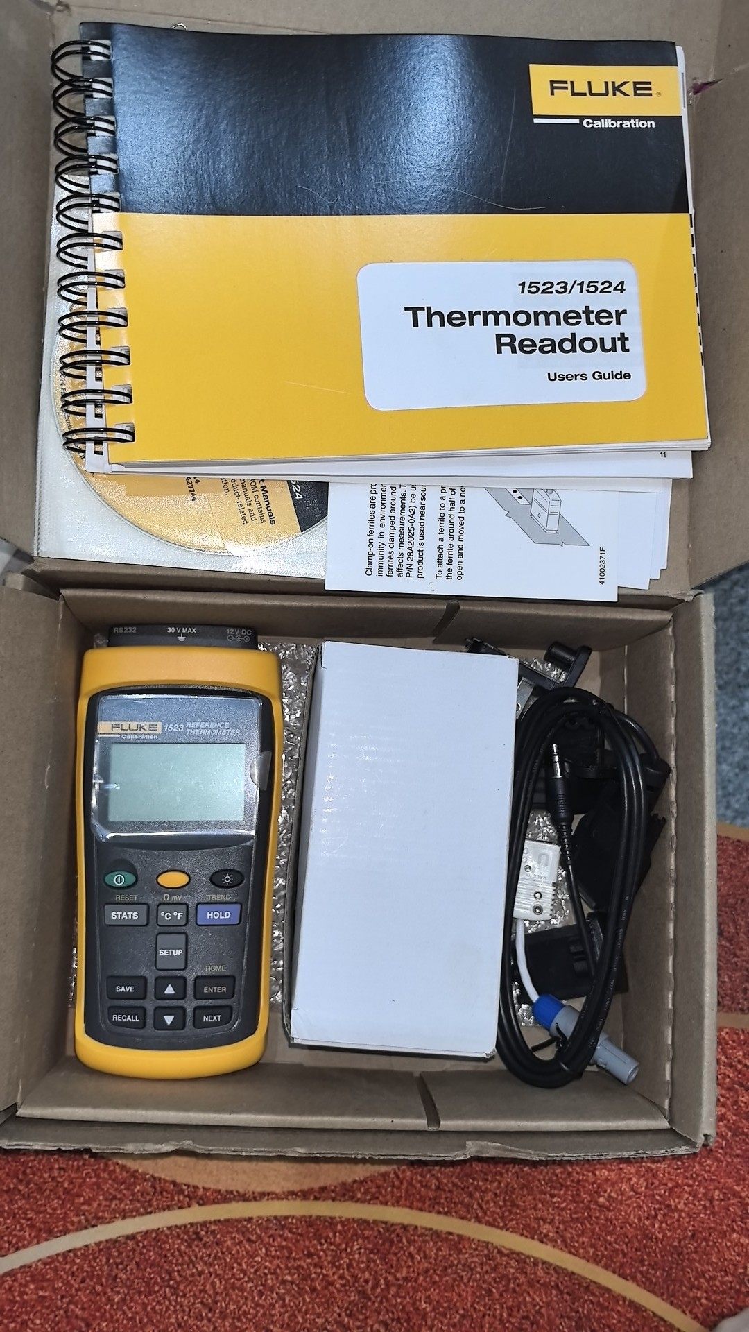 进口FLUKE/福禄克1523  1524参考测温仪 手持式