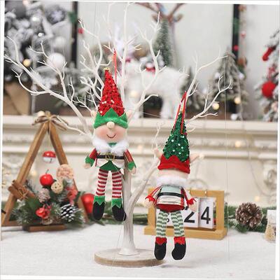 Christmas cartoon elf doll pendant cartoon doll pendant挂件