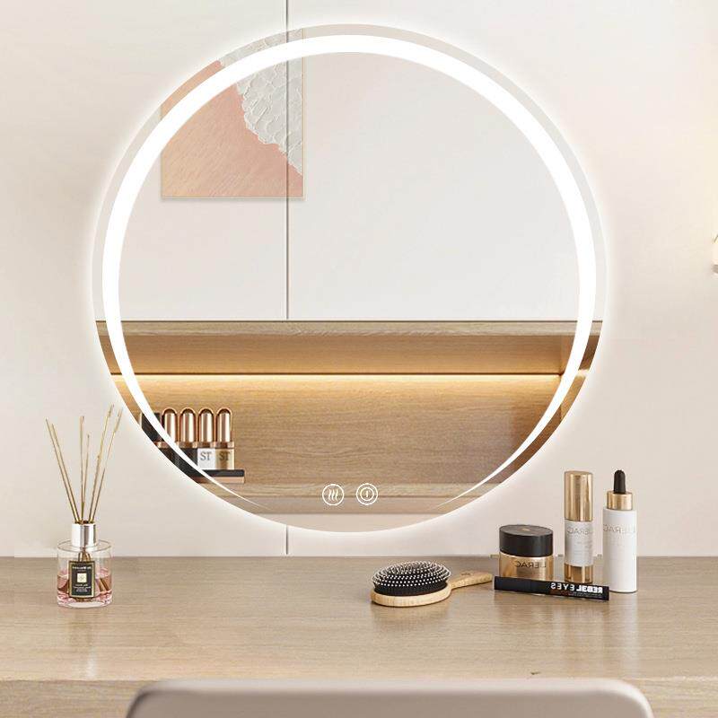 智能浴室镜梳21845妆台镜子化月妆镜卧梳妆壁挂触摸屏l室e镜d灯牙