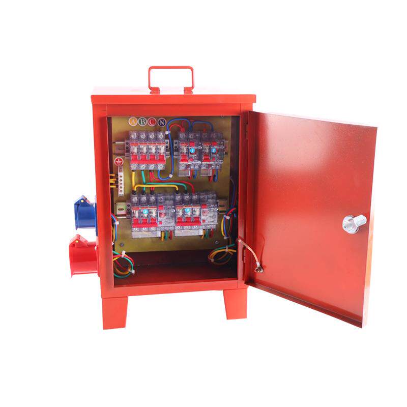 工地临时移动照明配电箱便携式手提电箱户外落地防雨铁箱380V