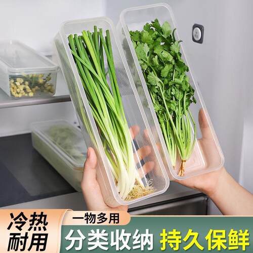 Food-grade storage box for keeping scallions, cilantro, whol