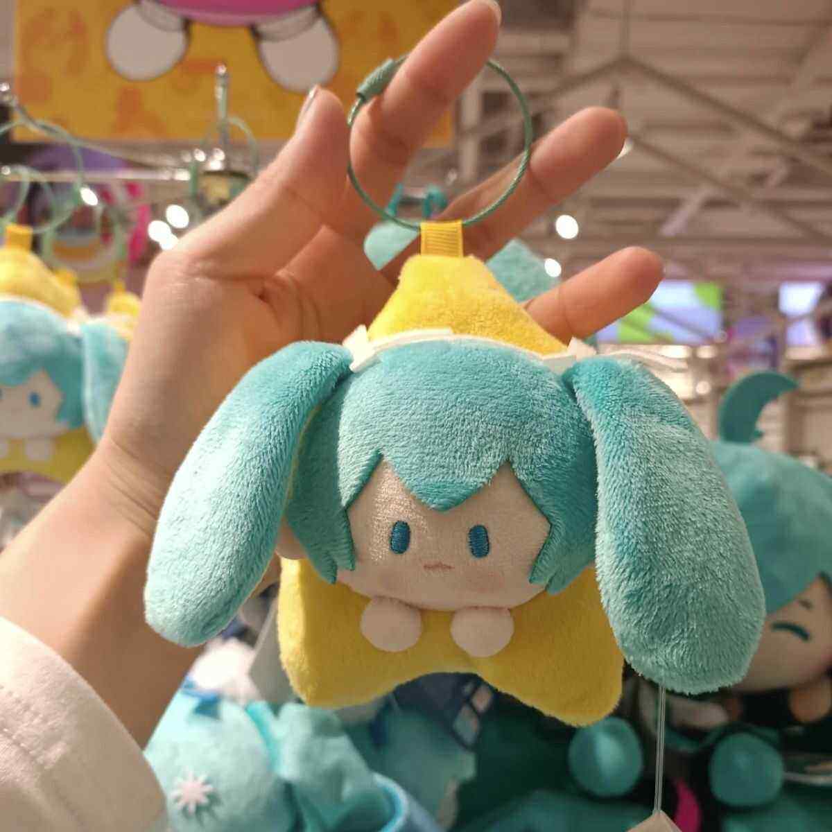 初音未来星祈之夜挂件公仔miku星星毛绒玩偶周边包包钥匙扣BEMOE