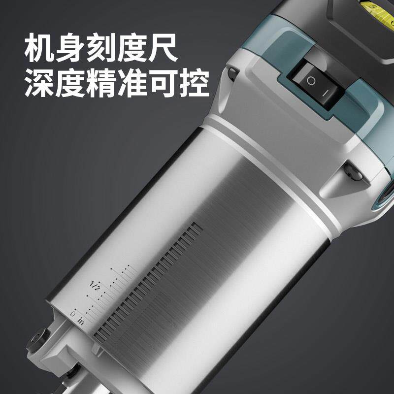 木工修边机开槽木板开孔装修工具多功能合一雕刻机电木铣锣机