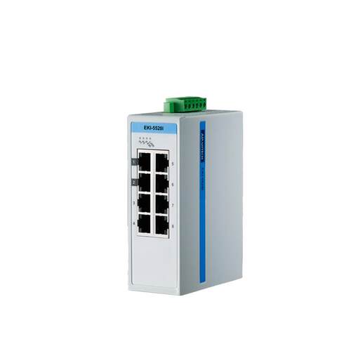 EKI-5528I研华8端口百兆ProView组态系列宽温型工业以太网交换机