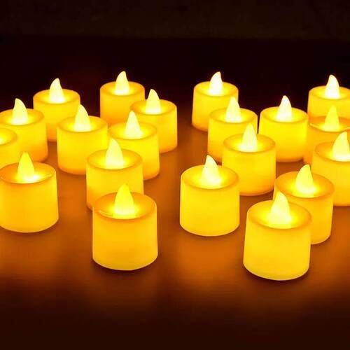12/24/48Pcs Flameless LED Candles Lights Battery Powered Tea