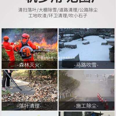 背负式汽油吹风机 四冲程大棚吹雪机手提式风力灭火机EBZ8500