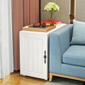 J^沙几发边柜储物柜边夹缝边角NZN小柜可移动小茶几几带轮沙发柜