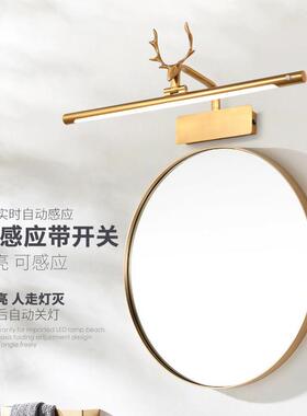 现BL0250代轻奢鹿角人体感应带开关镜前室灯ed卫l生间镜专用柜浴