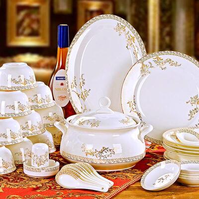 Europe Household Ceramic Plates Fish Bowls Disk 欧式碗碟盘子