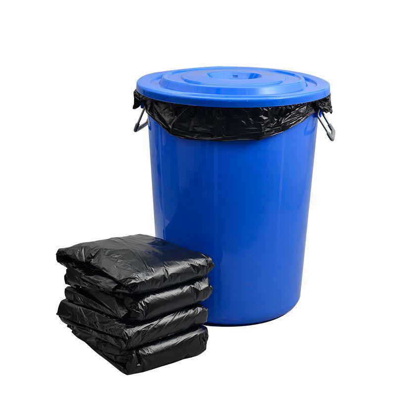 特大加厚实黑色物业垃圾袋环卫用酒店120L升平口塑料袋100X12琴萱