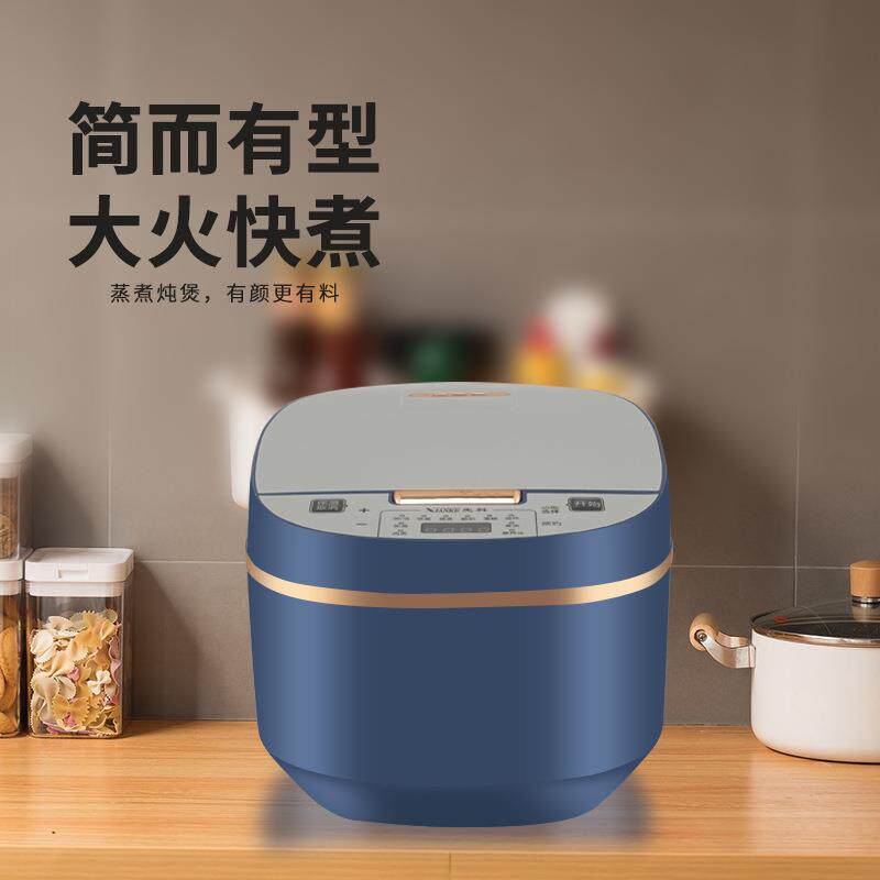 直销新款新款家用电饭煲 5L升大容量不粘锅内胆 多功能定时预约柴