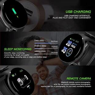 Monitor D18 Men Rate Heart Smart Watch