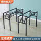 简易折叠桌脚架子对折架支架会议课桌架桌脚办公桌架双层弹簧架子