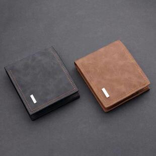 Men Man Card bag leather Wallets Genuine Wallet Short Purse