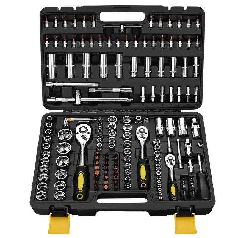 172件套装工具综合汽修工具套装五金工具套装棘轮扳手亚光工具箱