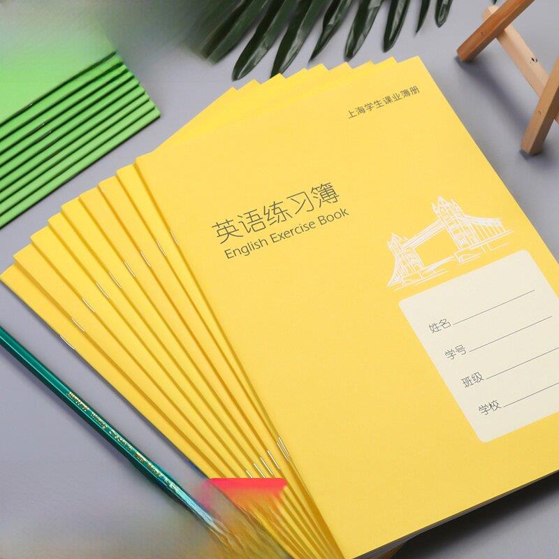 作业练习簿英语练习簿小学生初中生英文书写本抄写本中小学生标准
