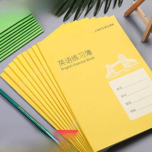 作业练习簿英语练习簿小学生初中生英文书写本抄写本中小学生标准