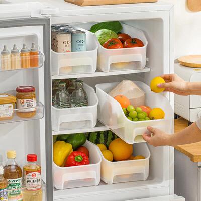 Large Nac川 Refrigerator Storage Box, Drawer-type Transparen