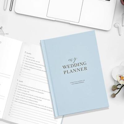 Wedding engagement memorial gift book to do agenda planner
