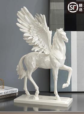 创意马摆件现代轻奢客厅电视柜家居装饰品办公室摆设乔迁开业礼品