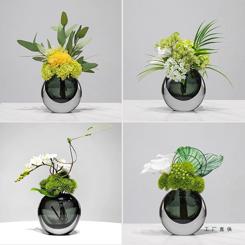 轻奢花绿植花艺摆件感客厅餐桌茶几卫生间洗漱台假花摆设