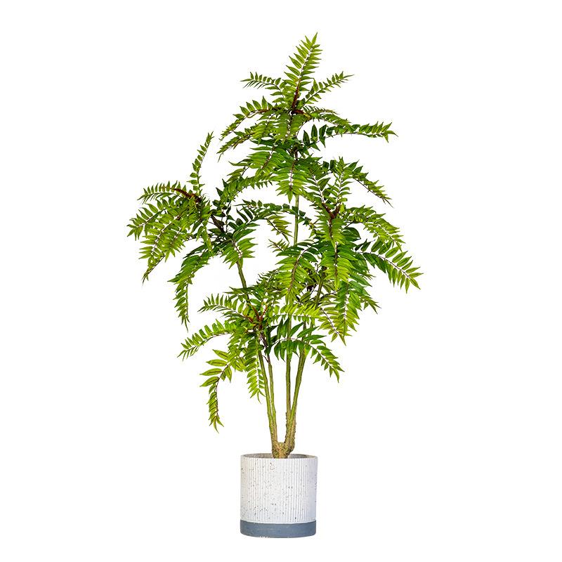 大型仿真香椿树假绿植盆栽摆件仿生假树植物室内客厅玄关造景装饰