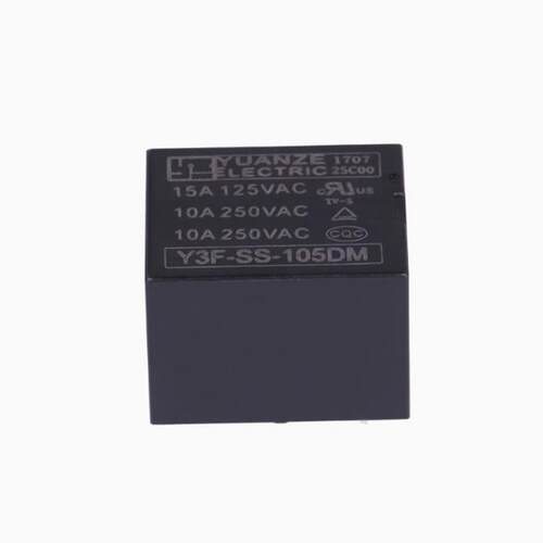 元则继电器 Y3F-SS-105DM 5VDC 4脚常开 15A 宏发 JQC/HF3FF