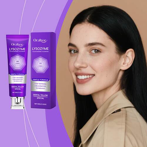 ORALHOE Purple Toothpaste for Daily Oral Hygiene and Teeth C