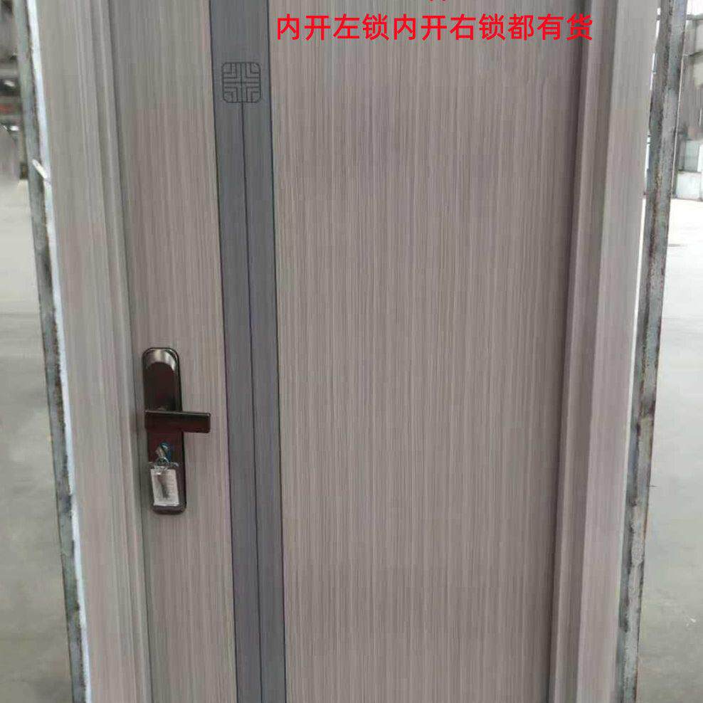现代简约内开左锁进户门木纹面板防盗门家用入户门塑钢门钢制房门