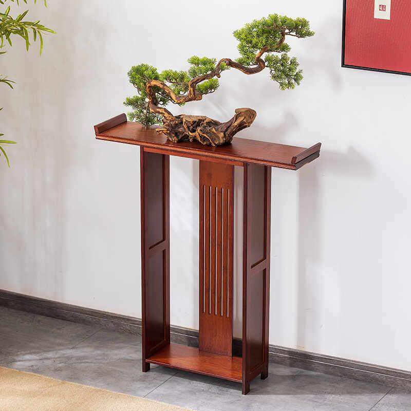 新中式玄关桌简约玄关台酒店走廊窄边桌端景台条案靠墙玄关柜供桌,住宅家具,玄关台,淘宝优惠券,粉丝福利购,淘宝优惠卷