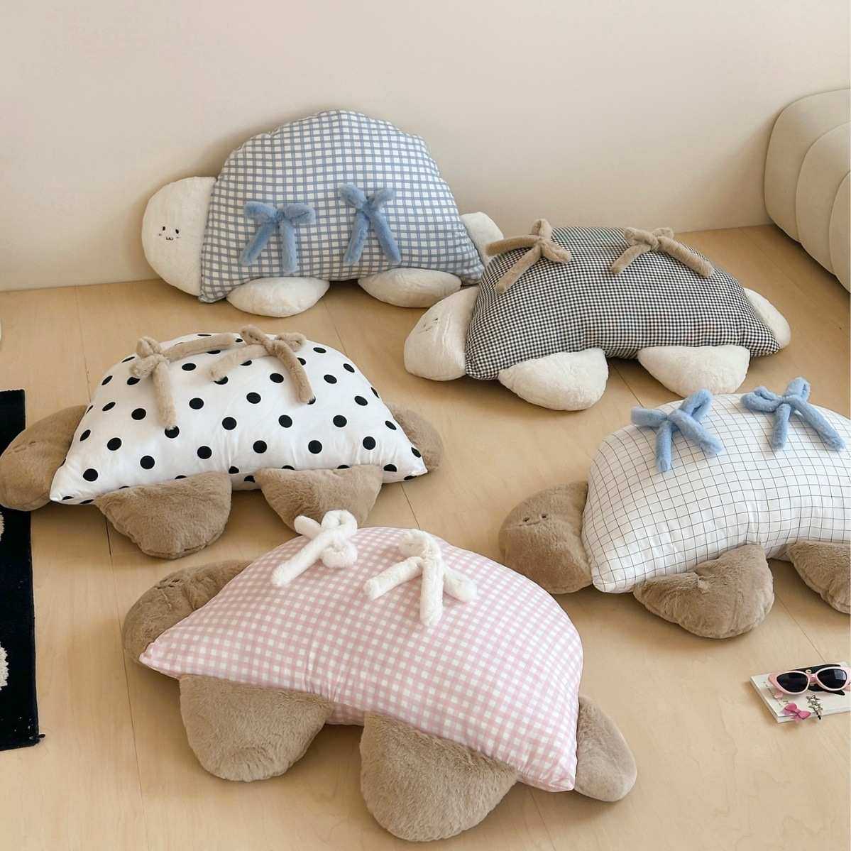 可爱立体蝴蝶结半圆形全棉龟抱枕卡通床头靠背沙发装饰垫,居家布艺,靠垫/抱枕,淘宝优惠券,粉丝福利购,淘宝优惠卷
