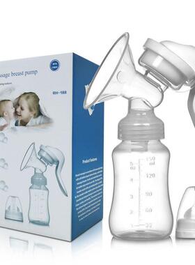 英文包装手动吸奶器孕产妇用品硅胶挤奶器拔奶催乳Breast pump