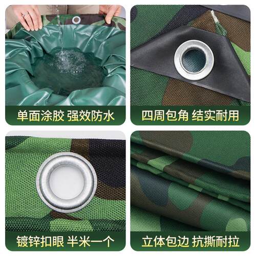 P66D防水布防晒布篷布防水防晒加厚帐篷帆布牛津布防晒隔热室外遮