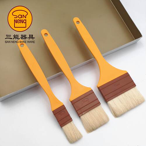 三能羊毛刷塑料柄直形毛刷 烘焙工具 小中大号可选 SN4119SN4120
